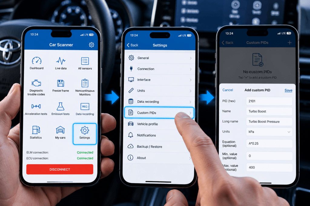 Car Scanner Özel PID Ekleme: 5 Adımda Gizli Verileri Açın 2 car scanner