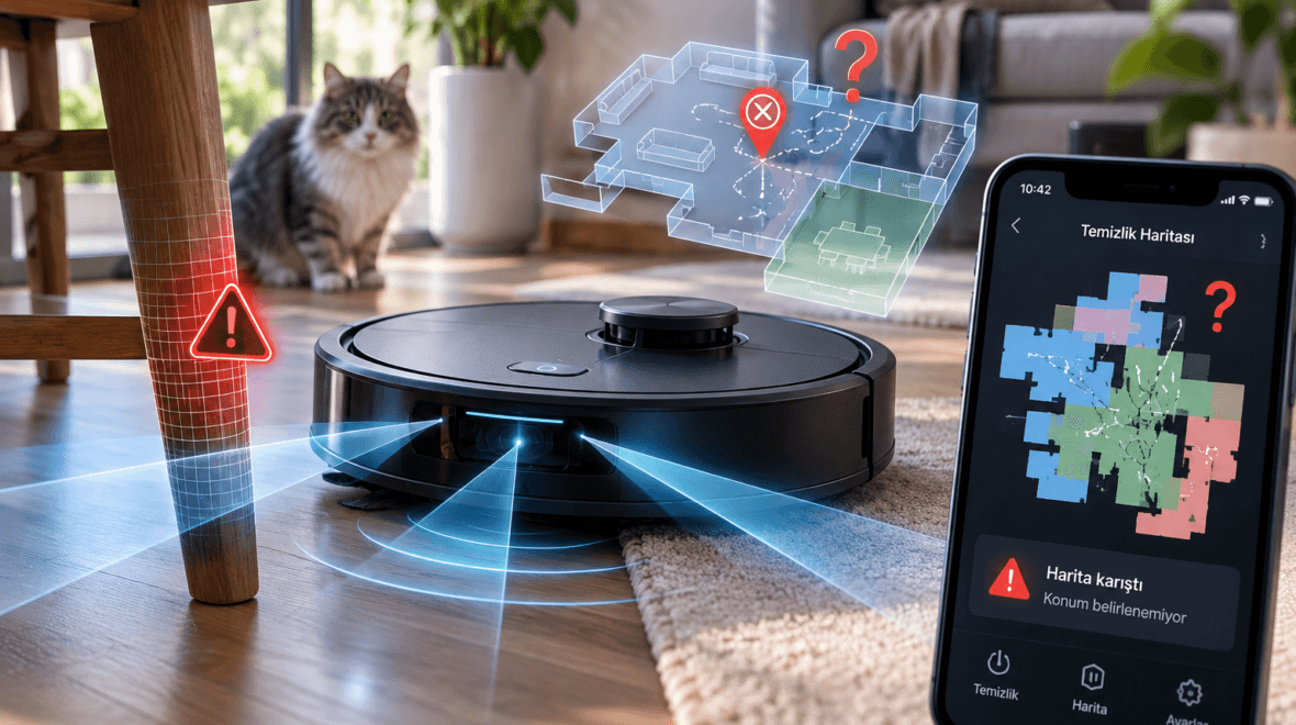 Robot Süpürge Harita Karışması: Sensör Sorunlarına 5 Kesin Çözüm